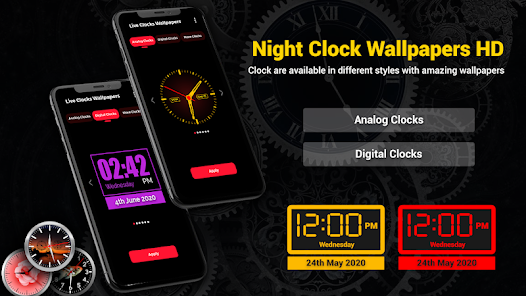 Night Clock Wallpapers HD - Apps on Google Play