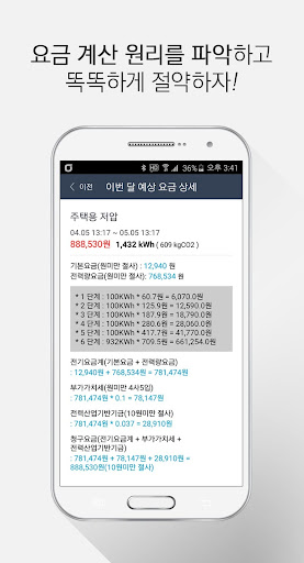 스마트 분전함, 스마트 전력 요금 미터 Screen 3