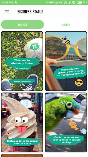 Android application Whats Status Saver Pro screenshort