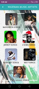 NIGERIAN MUSIC ARTISTS & SONGS
