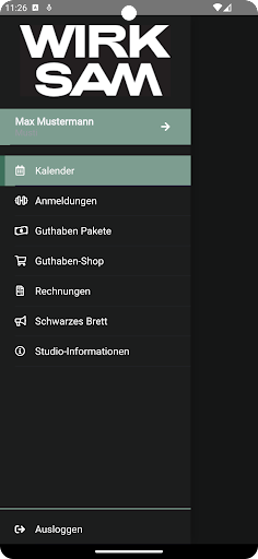 WIRKSAM - Personal Training Screen 2