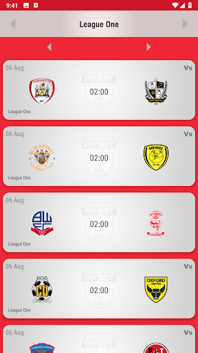 Stevenage FC Fan App Screen 3