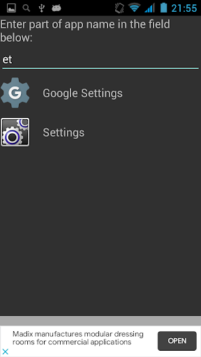 AppFinder Screen 2