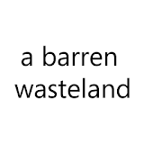 a barren wasteland - text rpg icon