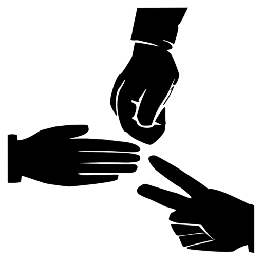 Jokenpô Pedra, papel e tesoura logo