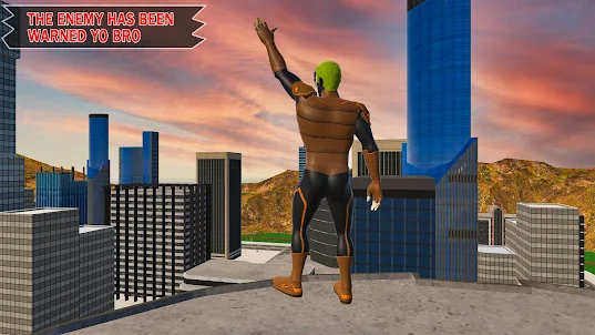 Flying Super Hero Rescue City