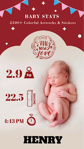 Android application Baby Photo Editor & Story Art screenshort