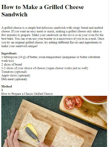 Sandwich Recipes Guide Screen 3