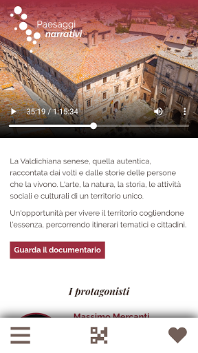 Android application Valdichiana, PaesaggiNarrativi screenshort