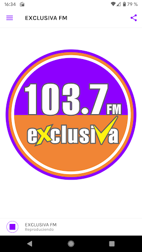 Android application Exclusiva FM screenshort
