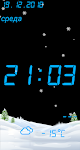 screenshot of night talking clock