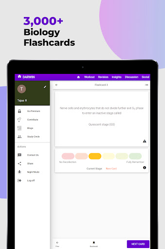 Screenshot of NEET Preparation App by Darwin