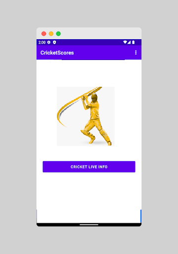Android application Cricket Scores screenshort