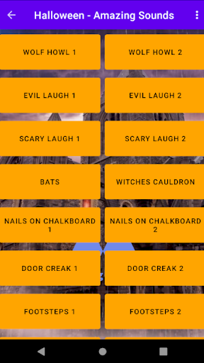 Halloween Sounds Soundboard Screen 3