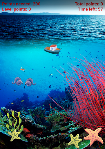 Android application catch fish screenshort