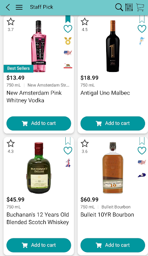 Android application Pickwick Package Store screenshort