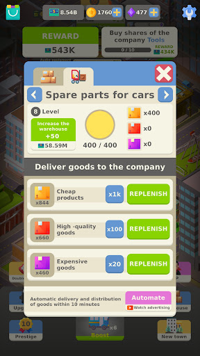 Idle Business Tycoon - Clicker Screen 2
