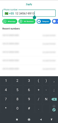 Android application Zapify screenshort