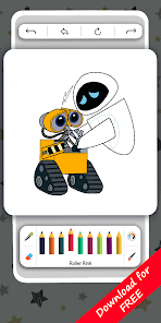 Captura de Pantalla 3 Wall Coloring Book Game android