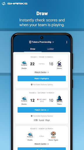 Cronulla Sharks Screen 3
