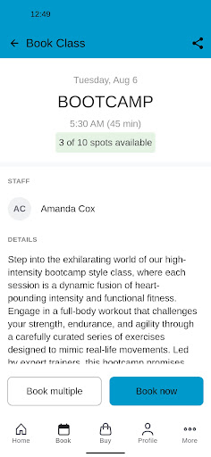 Studio Q Fitness Screen 3