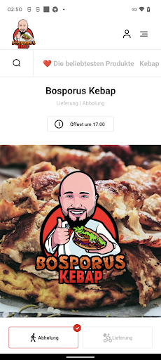 Android application Bosporus Kebap screenshort