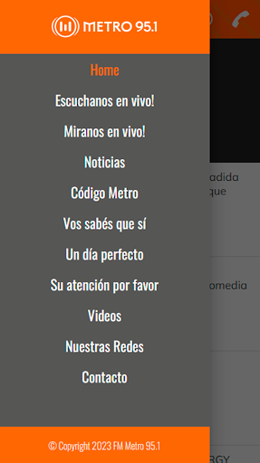 Android application Metro 95.1 screenshort