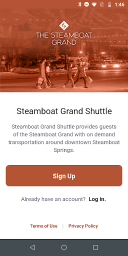 Android application Steamboat Grand Shuttle screenshort