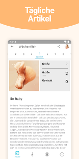 Schwangerschaft + Tracker-App Screenshot