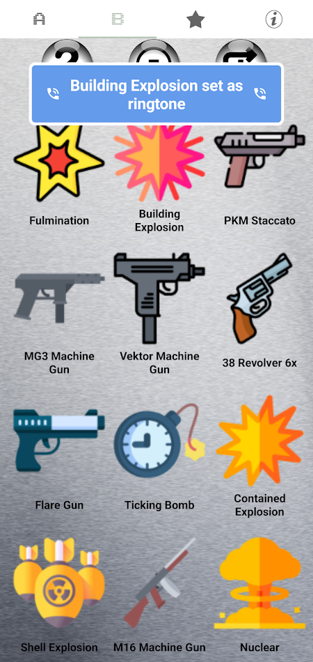 #6. Guns and Explosions Ringtones (Android) 由: JRJ Unlimited