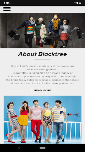 Black Tree Online Shopping App Screen 2