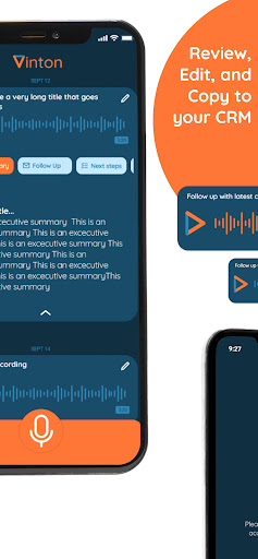 Vinton, voice transcription+AI Screen 3