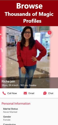 Android application MagicRishtey.com® - Matrimony screenshort