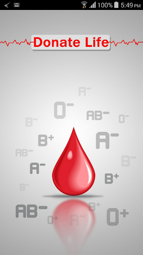 Android application Donate Life screenshort