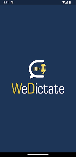 Android application weDictate screenshort