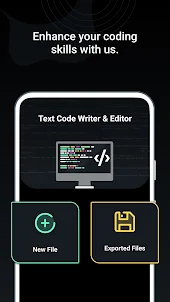 Text Code Writer & Editor