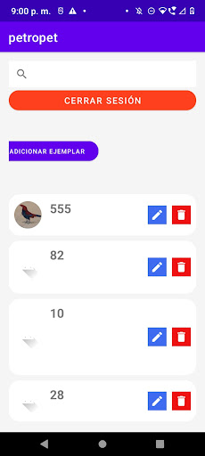 Android application petpetro1 screenshort