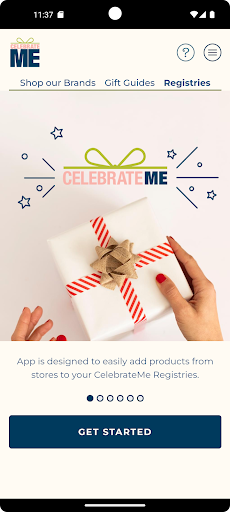 Celebrate Me Registry Screen 2