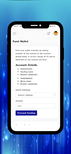 Fourteen Connect:VTU App Screen 3