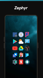 Zephyr - צילום מסך של Icon Pack