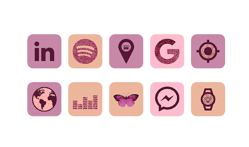 Android application Pink Baddie Icon Pack screenshort