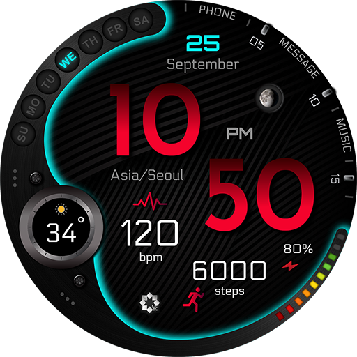 A415 Neon Digital Watch Face logo