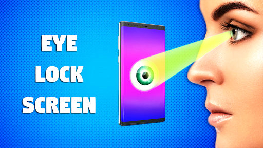 Eye lock screen scanner prank