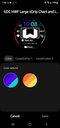Android application GDC HWF-WW210 SM CGM Chart screenshort
