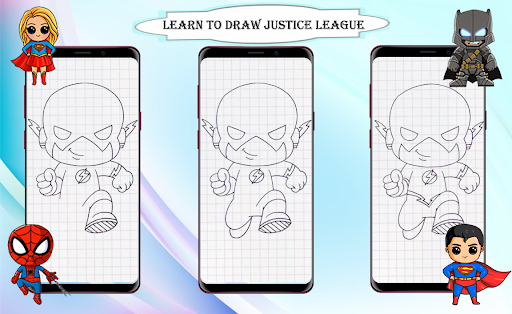 How to draw Justice League