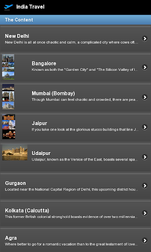 India Travel Guide Screen 3