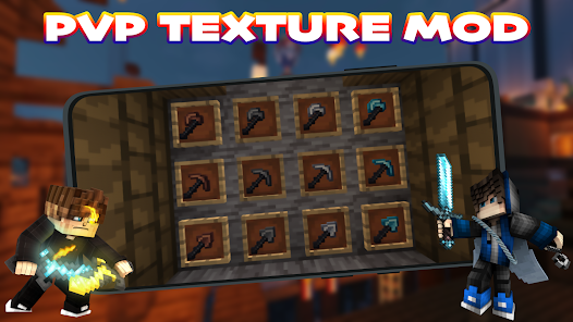 PVP Texture Mod For MCPE 1.0 APK + Мод (Unlimited money) за Android