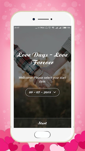 Android application Love Days Counter screenshort
