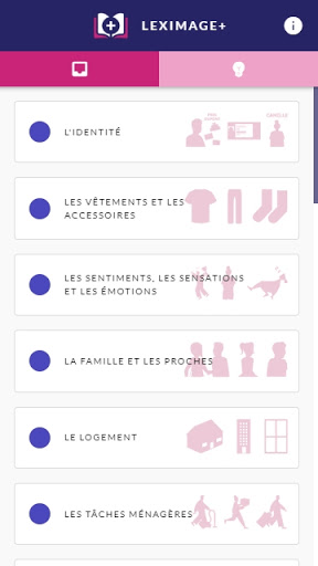 Android application Leximage+ screenshort