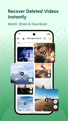 Screenshot of Deleted Messages Recovery App
